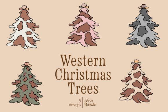 Download Western Christmas Trees Bundle - Premium Resources