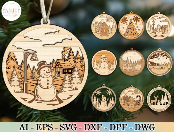Download Layered Christmas Ornament SVG Bundle - Premium Resources